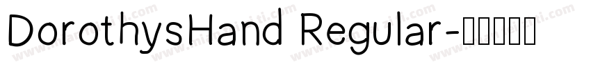 DorothysHand Regular字体转换